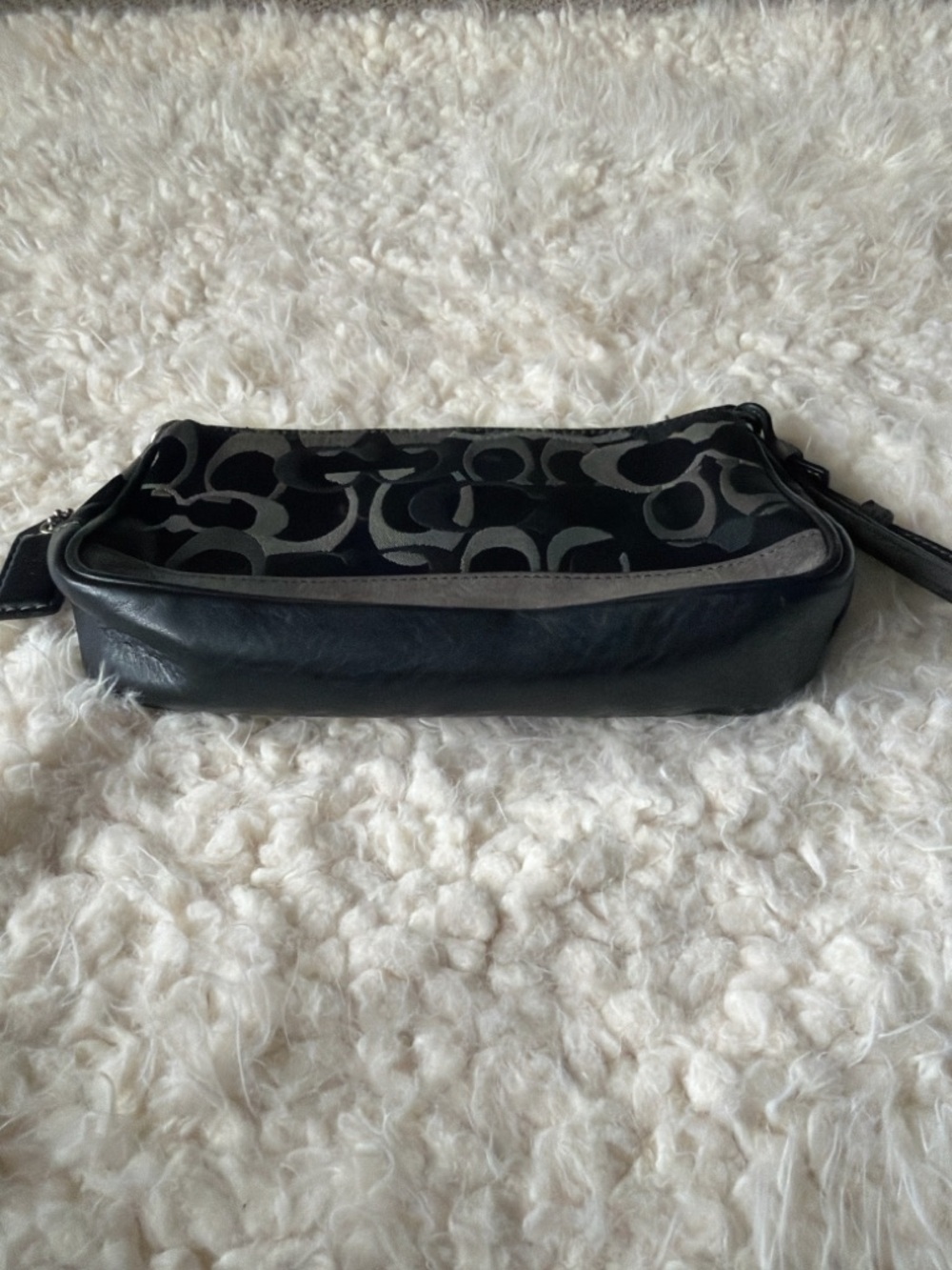 Coach Archival Signature Demi Pouch Baguette 7027 - EXCELLENT Vintage Black Y2K - Picture 5 of 9